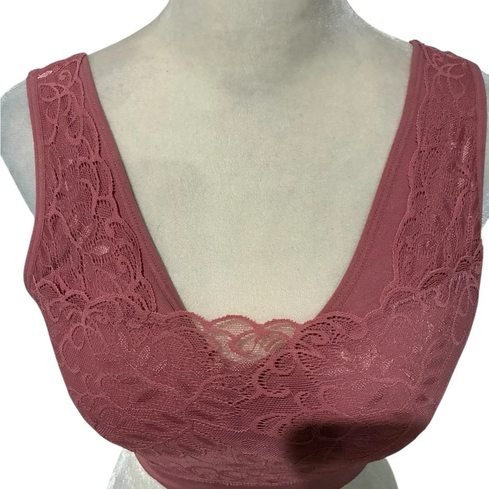 Phoebe & Me Lace Bralette in Dusty Rose